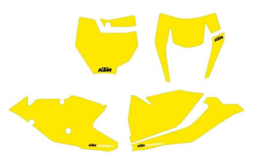 Slika NUMBER PLATE STICKER YELLOW